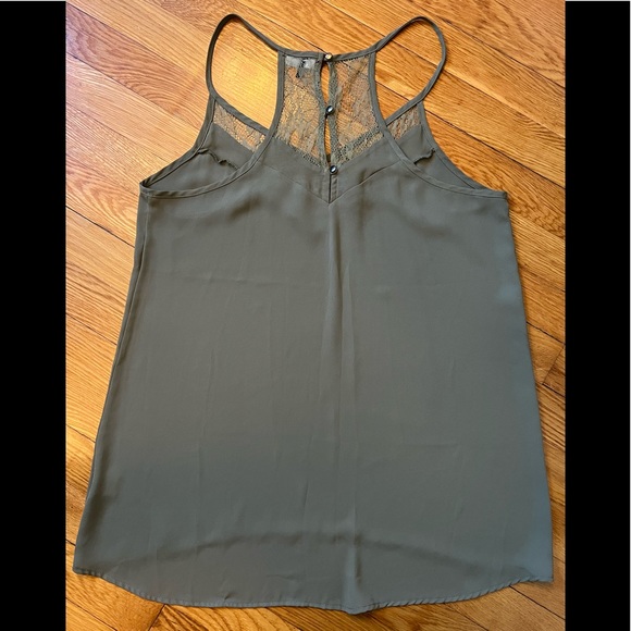 Ro & De Olive Green Spaghetti Strap Blouse - Picture 2 of 3